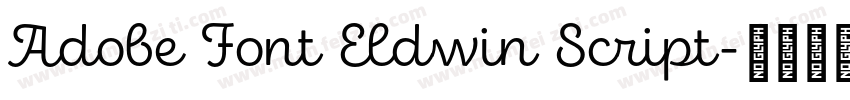 Adobe Font Eldwin Script字体转换